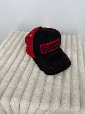 Black & Red Trucker Hat - Branded Mesh Cap
